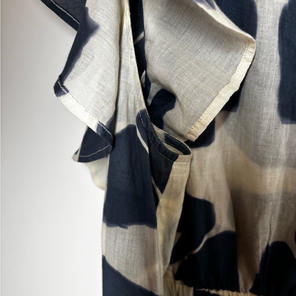 The Odells - Seville Blue and White Ruffle Maxi Dress - Picture 9 of 10